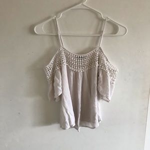 White crotchet Top